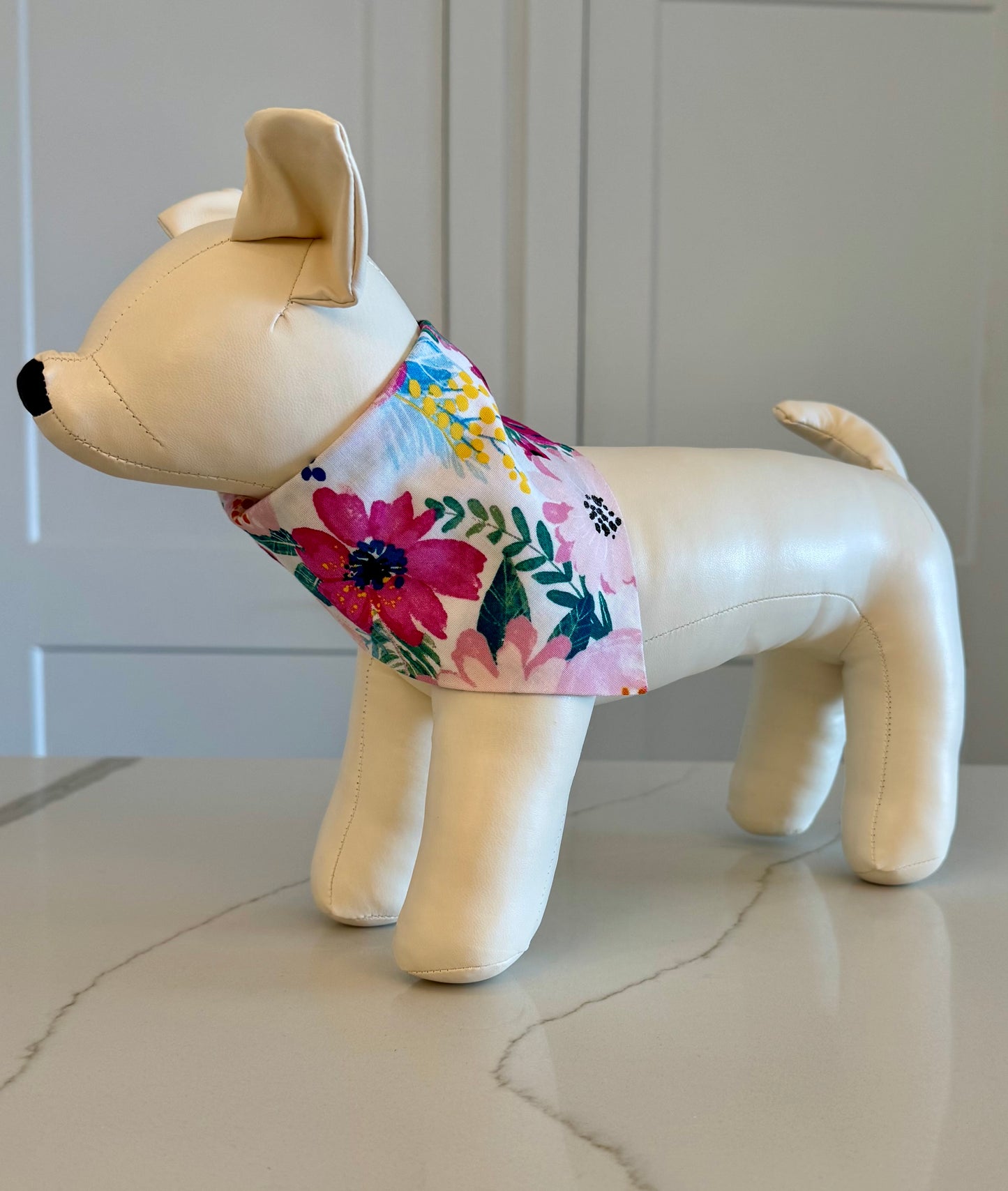 Pink Floral Dog Bandana